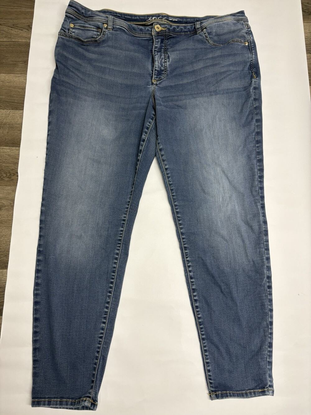 INC International Concepts Women’s 22W Skinny Leg Tummy Control Stretch Jeans